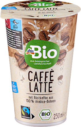 Caffé Latte z palonych ziaren kawy arabica 100% dmBio
