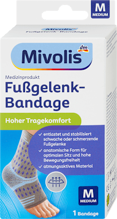 Fußgelenk-Bandage Gr. M Mivolis