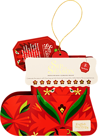 Karácsonyi teaválogatás díszcsomagolásban, 8 db English Tea Shop