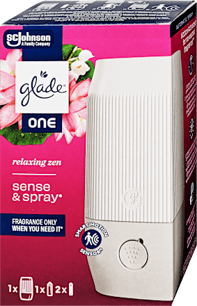 Légfrissítő készülék Sense&Spray Relaxing Zen illattal glade