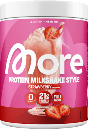 Proteinpulver, Milkshake Style Strawberry Flavour More Nutrition