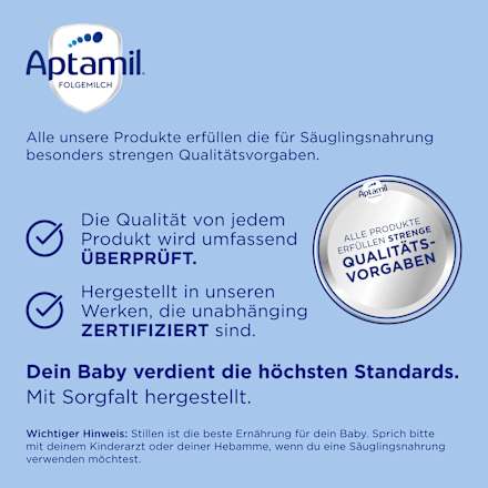 Folgemilch 2 Pronutra nach dem 6. Monat Aptamil
