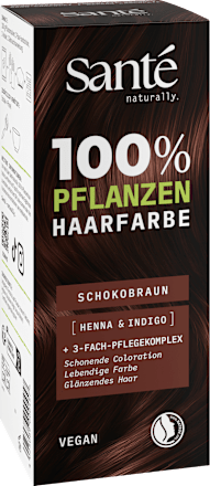 Pflanzenhaarfarbe Schokobraun Santé naturally.