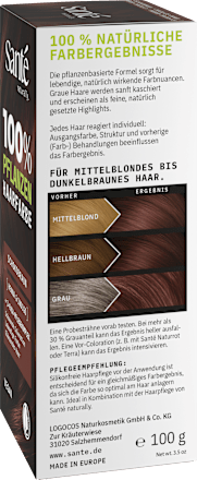 Pflanzenhaarfarbe Schokobraun Santé naturally.