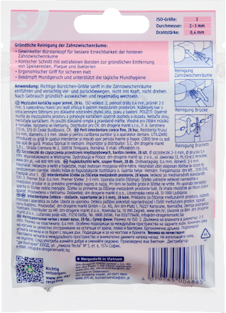 Interdentalbürsten gewinkelt ISO 2 Dontodent