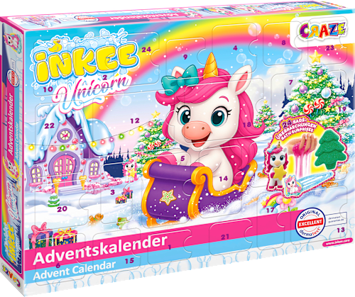 Adventskalender 2026 Kinder Badezusätze Unicorn CRAZE