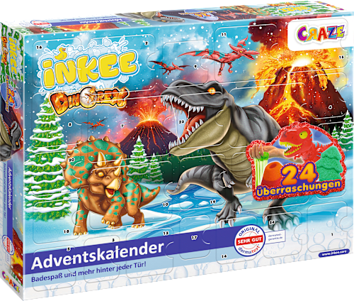 Adventskalender 2026 Kinder Badezusätze Dinorex CRAZE