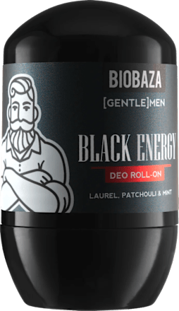 Men Black Energy roll-on - Lovor, Pačuli i Menta Biobaza