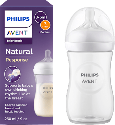 Natural cumisüveg 3 hónapos kortól, 260 ml PHILIPS AVENT
