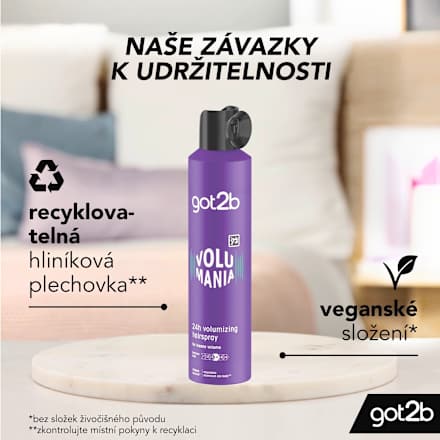 lak na vlasy Volumania got2b
