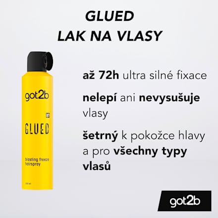 lak na vlasy Glued got2b