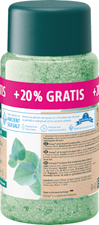 Kryształki do kąpieli z soli mineralnej Eucalyptus Bath Kneipp