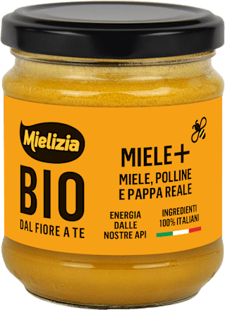 Preparazione a base di miele millefiori, polline e pappa reale Miele+ Mielizia BIO
