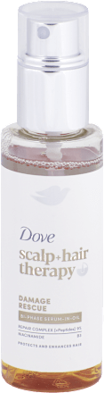 Dvojfázové sérum v oleji na vlasy scalp+hair therapy Damage Rescue Dove