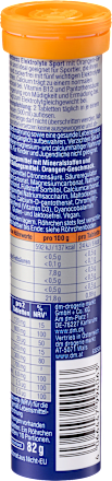  Elektrolyte Sport pezsgőtabletta ásványi anyagokkal és vitaminokkal, édesítőszerrel, narancs ízű Sportness