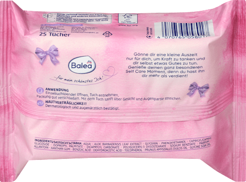 Abschminktücher selfcare moments 5in1 Balea