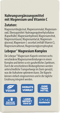 Kapseln Magnesium Komplex Lebepur