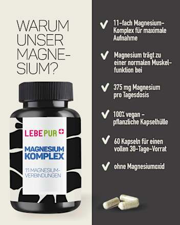 Kapseln Magnesium Komplex Lebepur