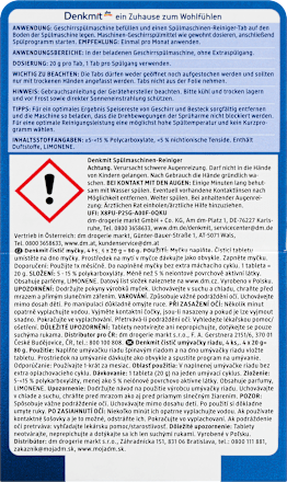 Tablete za čišćenje mašine za pranje posuđa Denkmit