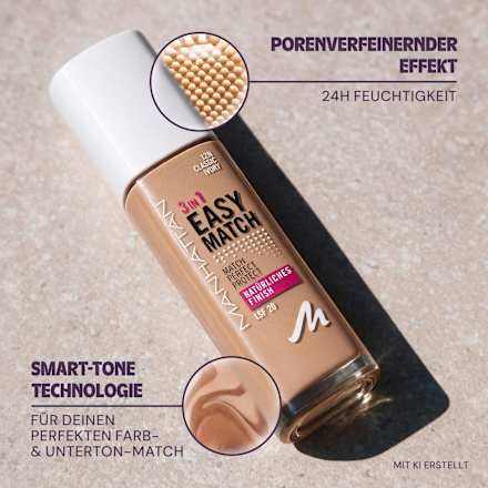 Foundation Easy Match 35C Classic Beige MANHATTAN Cosmetics