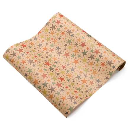 Geschenkpapier Montreal, grün-orange-rot, Kurzrolle Profissimo