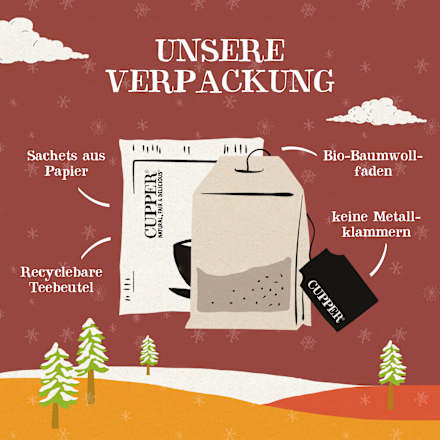 Gewürztee "Winter Spiced Orange" mit Orange & Zimt (20 Beutel) Cupper