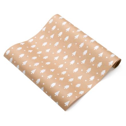 Geschenkpapier Calgary, Naturpapier/Lack weiß, Kurzrolle Profissimo