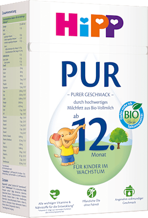 Folgemilch PUR ab dem 12. Monat HiPP