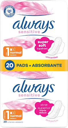 Дамски превръзки Sensitive normal plus always