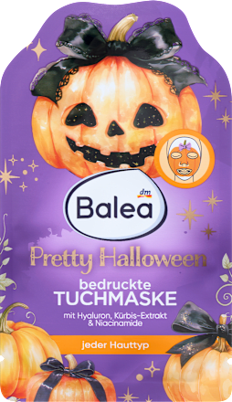 Maska za lice u maramici s hijaluronom Pretty Halloween Balea