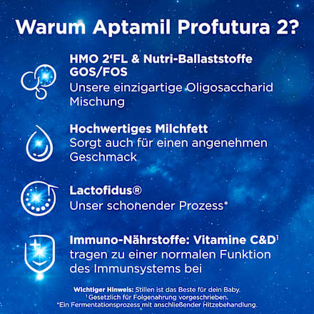 Folgemilch 2 Profutura Duo Advance, nach dem 6. Monat Aptamil
