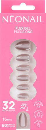 Press Ons Blush Cateye Medium Almond NÉONAIL