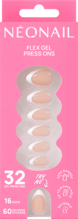 Press Ons Perfect French Medium Almond NÉONAIL