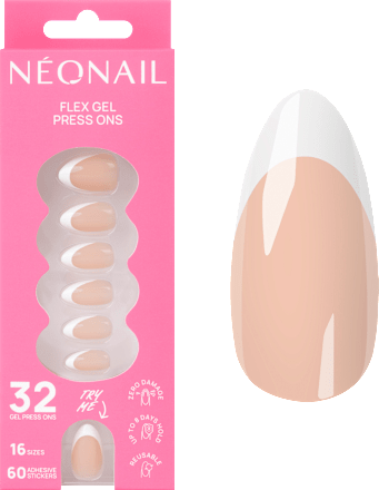 Press Ons Perfect French Medium Almond NÉONAIL