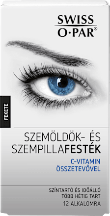 Szempilla és szemöldök festék, fekete Swiss-O-Par