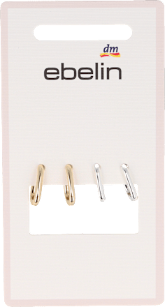 Creolen Ohrstecker vergolded silber (2 Paar) ebelin