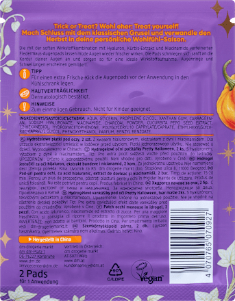 Augenpads Hydrogel Pretty Halloween Fledermäuse (1 Paar) Balea