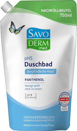Duschgel pH5 empfindliche Haut Nachfüllpack Savoderm med