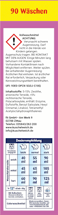 Colorwaschmittel Pulver Blütenfrische Kuschelweich