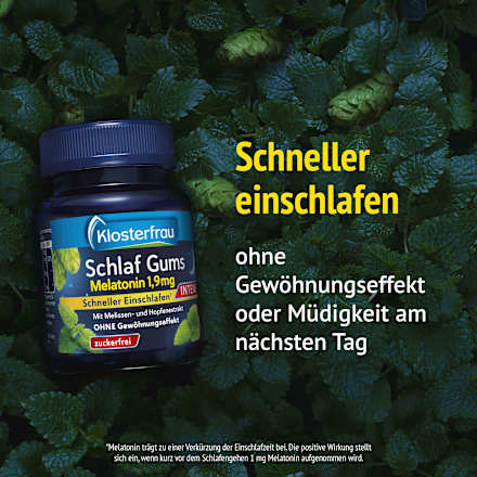 Schlaf Gums Intens Melatonin 1,9mg, 30 St KLOSTERFRAU