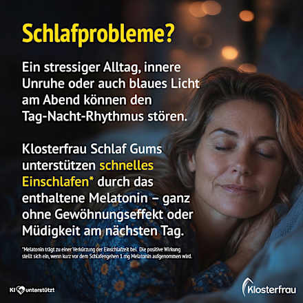 Schlaf Gums Intens Melatonin 1,9mg, 30 St KLOSTERFRAU