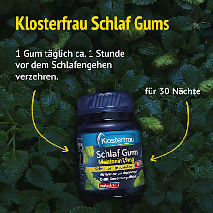 Schlaf Gums Intens Melatonin 1,9mg, 30 St KLOSTERFRAU