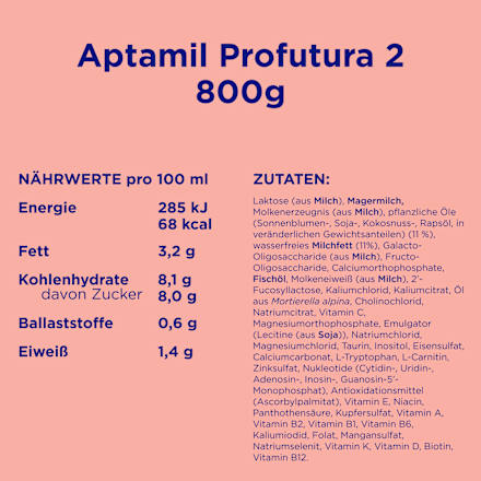 Folgemilch 2 Profutura Duo Advance, nach dem 6. Monat Aptamil