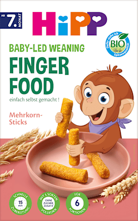 Kindersnack Finger Food Mehrkorn-Sticks ab dem 7. Monat HiPP