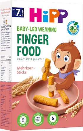 Kindersnack Finger Food Mehrkorn-Sticks ab dem 7. Monat HiPP