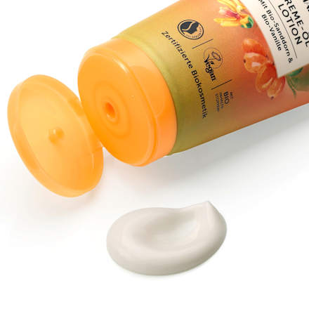 Bodylotion Cremeöl Lotion Sanddorn & Vanille alverde NATURKOSMETIK