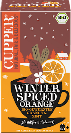 Gewürztee "Winter Spiced Orange" mit Orange & Zimt (20 Beutel) Cupper