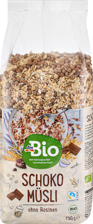 Bio müzli csokoládés, mazsola nélkül dmBio