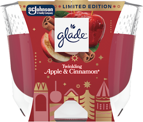 Dišeča sveča Twinkling Apple & Cinnamon glade
