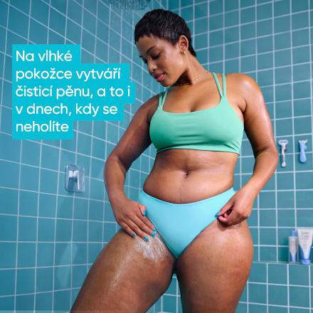 zklidňující mycí a holicí gel Intimate Satin Care